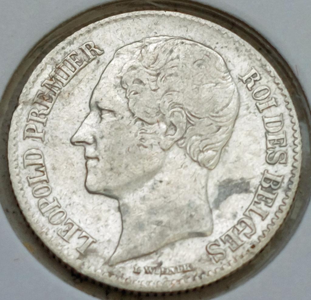 1/2 Frank 1849 Bloodshoofd ZEER ZELDZAAM, Postzegels en Munten, Munten | België, Zilver, Ophalen of Verzenden, Losse munt, Zilver