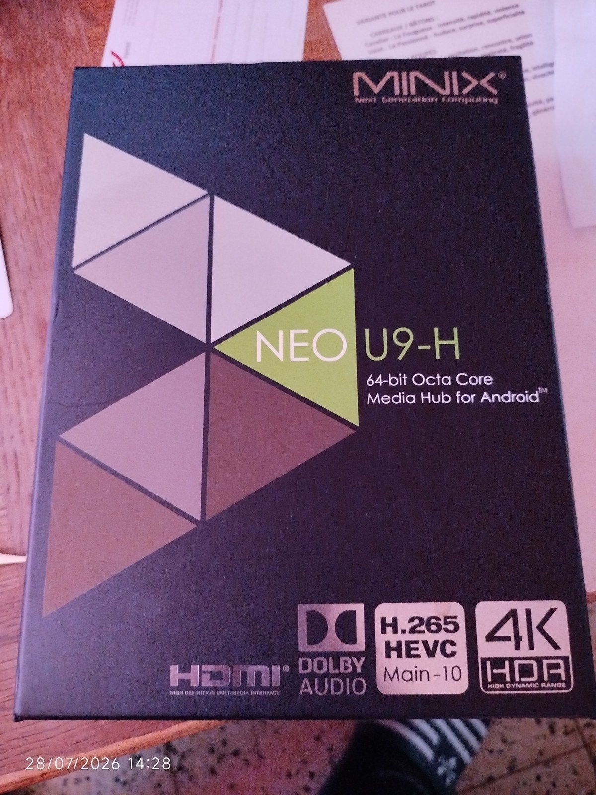 Minix Neo U9-H 64-bit OctaCore 4k HDR, Enlèvement, Comme neuf, HDMI, Moins de 500 GB