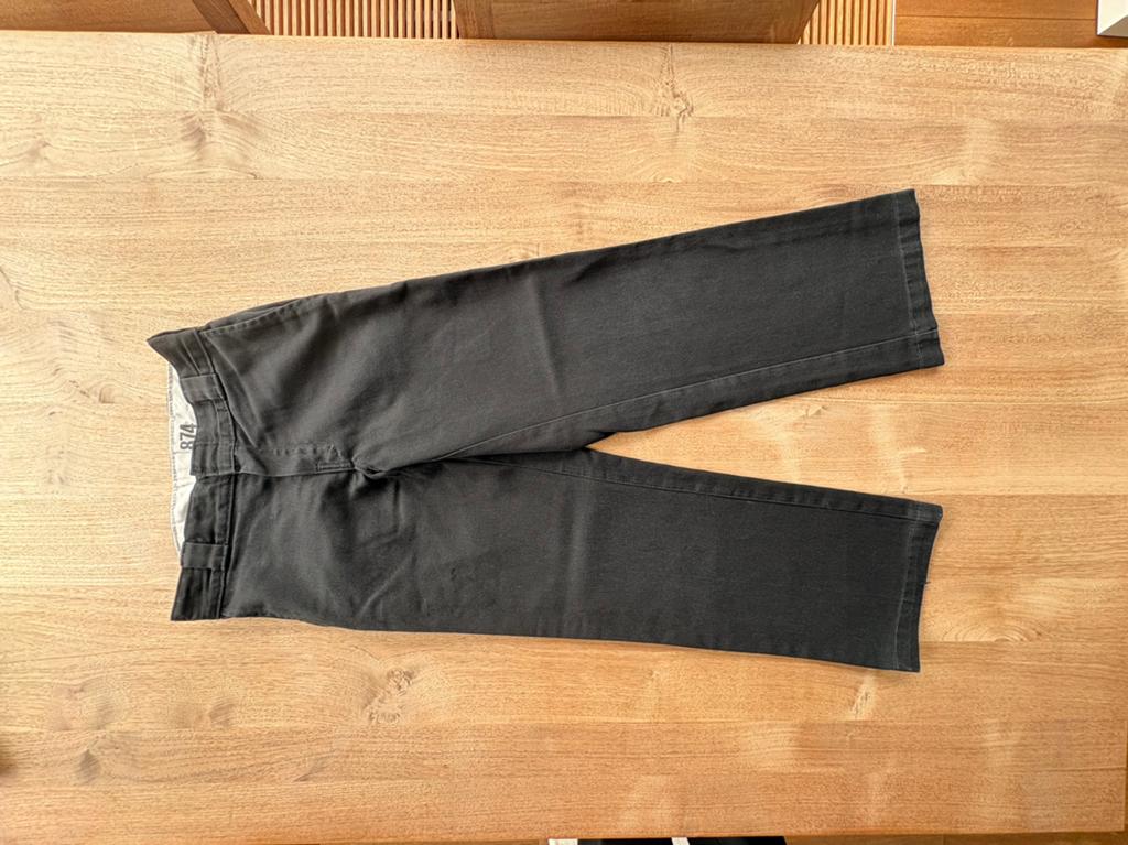 Dickies zwarte broek, 13-14 jaar, Ophalen, Gedragen, Maat 46 (S) of kleiner, Zwart