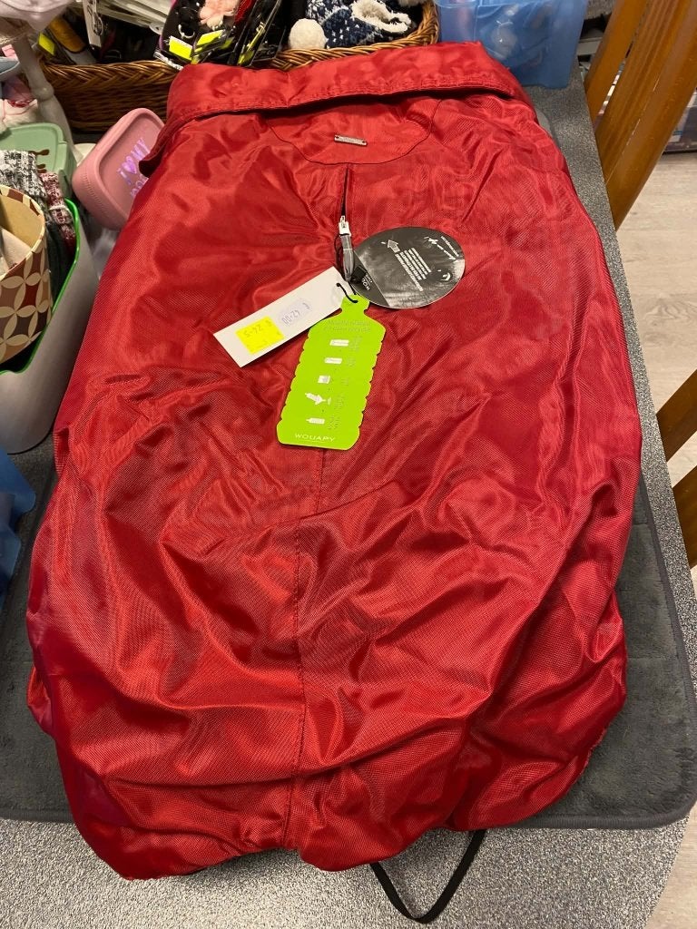 Regenjas met warme fleece van Wouapy aan outletprijs, Dieren en Toebehoren, Ophalen of Verzenden, Nieuw, Hondenregenjas, L