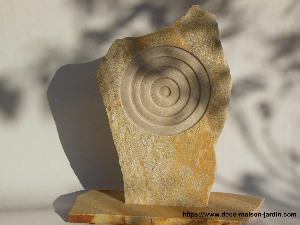 Sculpture en Quartzite - Statue Jardin - Décoration Maison, Enlèvement ou Envoi, Neuf