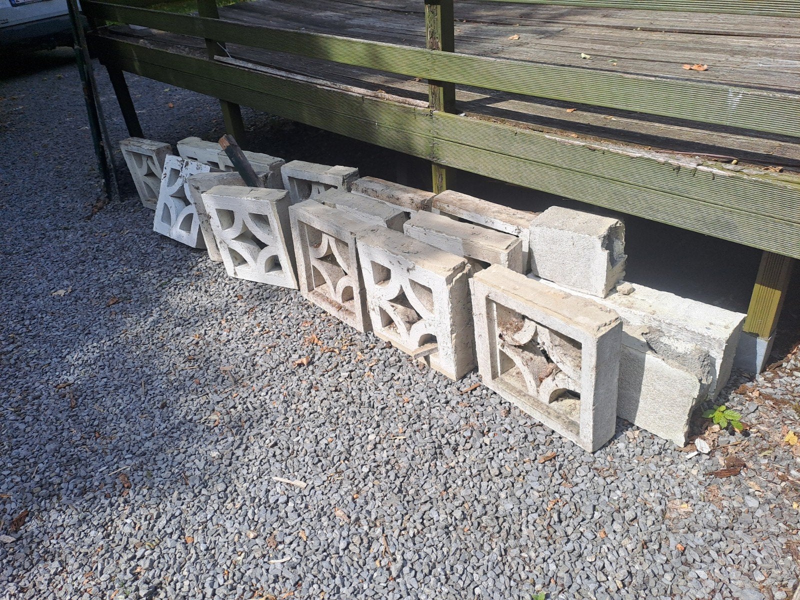 Bloc béton parpaings, Enlèvement