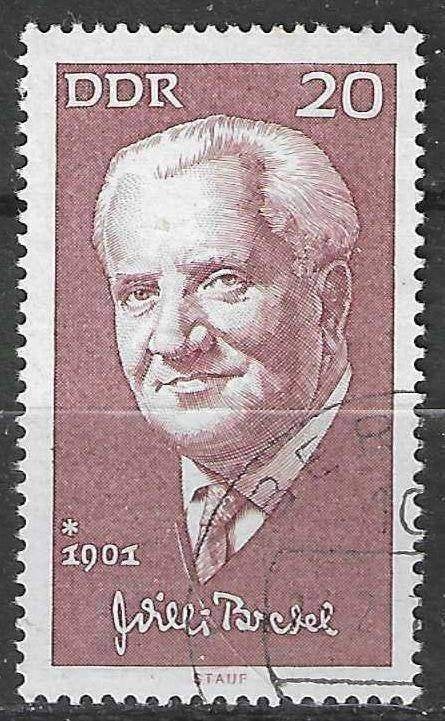 Allemagne DDR 1971 - Yvert 1340 - Willi Bredel (ST), Envoi, RDA, Affranchi