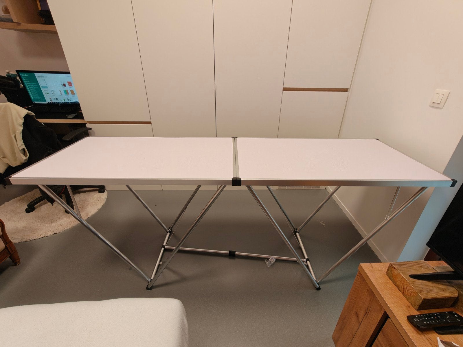 uitklapbare tafel, Ophalen