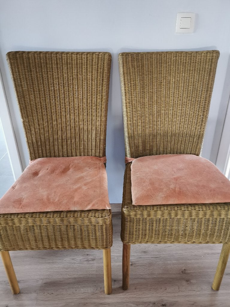 2 rotan stoelen, Ophalen, Gebruikt, Twee, Overige kleuren