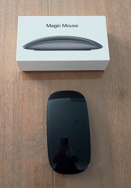 Apple magic mouse space gray, Ophalen, Gebruikt, Muis
