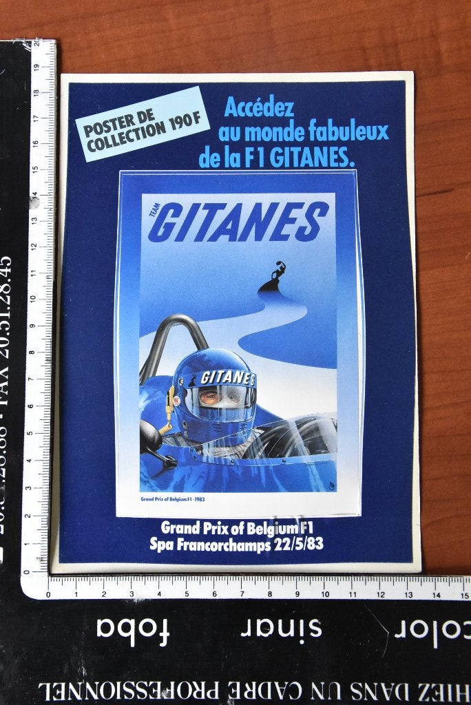 Autocollant grand prix Belgique F1 1983 Spa Francorchamps, Enlèvement ou Envoi