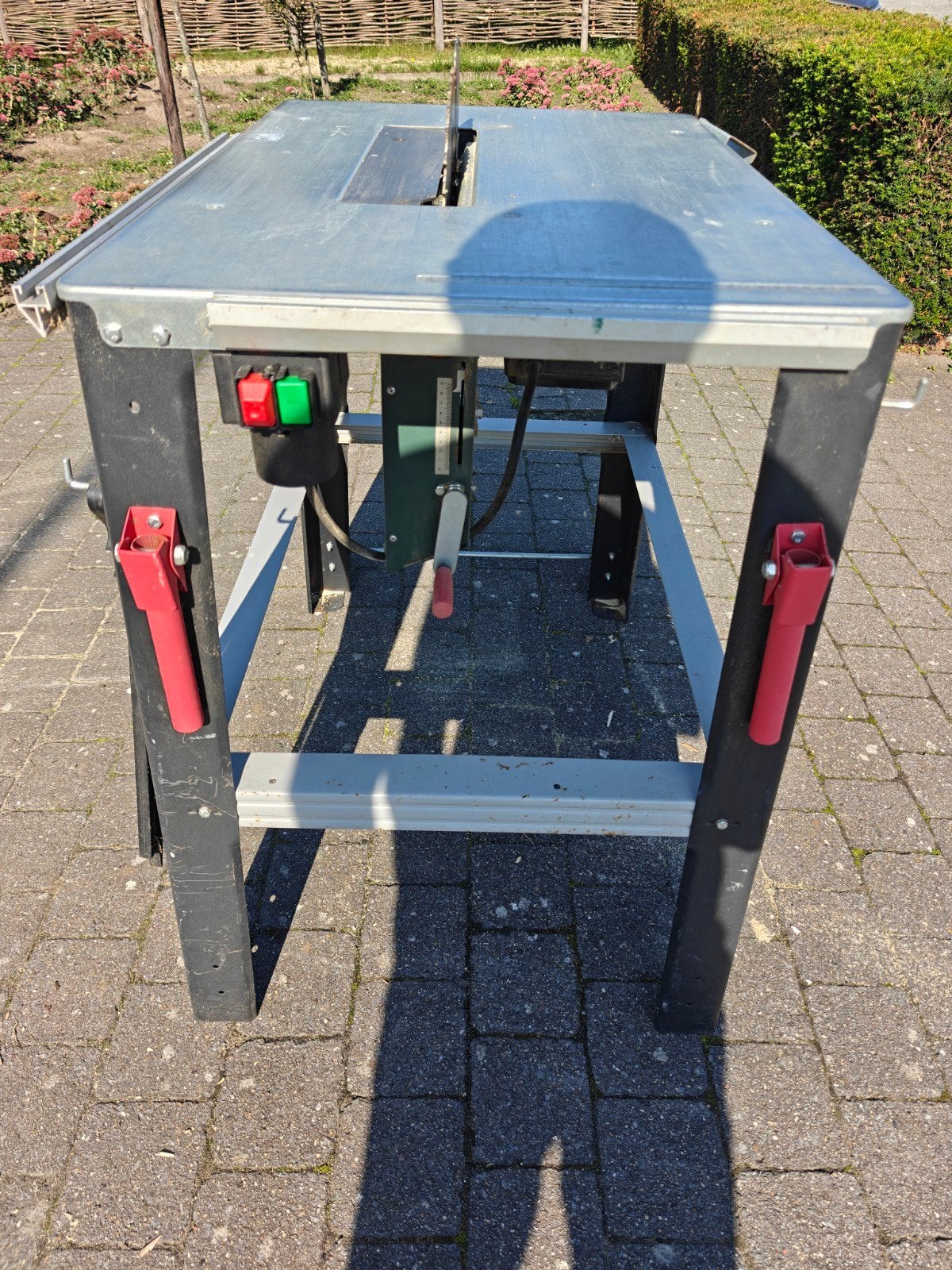 Metabo Tafelzaag 2000 Watt - gratis 2de schijf - verrijdbaar, Caravans en Kamperen, Ophalen, Zo goed als nieuw