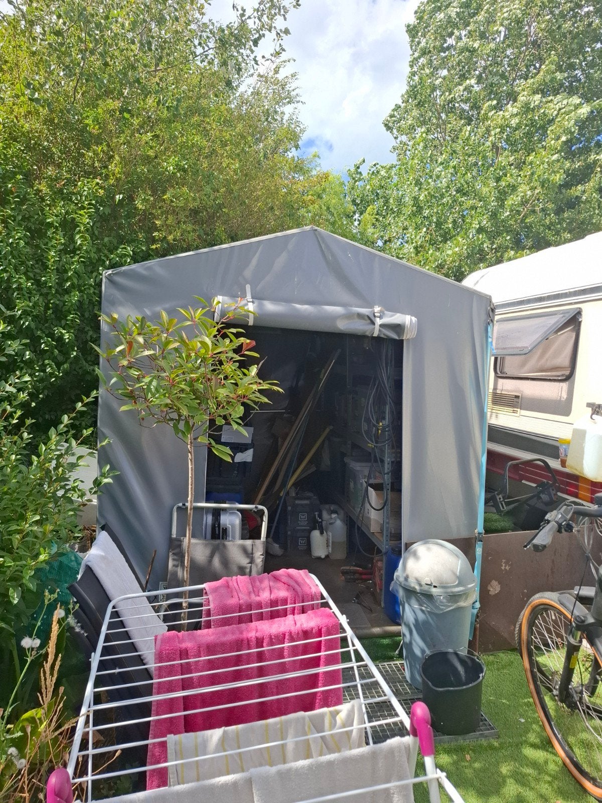 schuurtent vercovan, Caravans en Kamperen, Ophalen