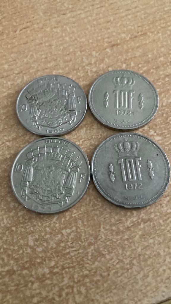10 Belgische frank, Ophalen of Verzenden