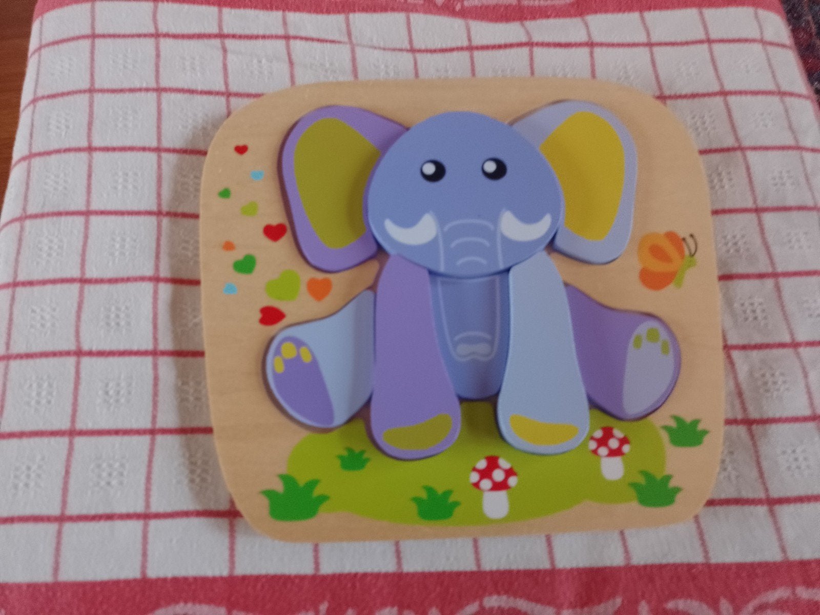 houten puzzel olifant, Ophalen of Verzenden