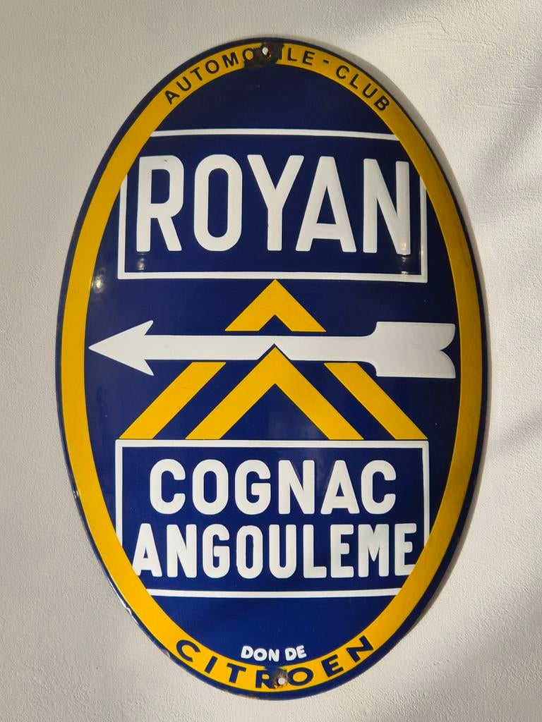Plaque émaillée Citroën 60x40cm, Enlèvement ou Envoi