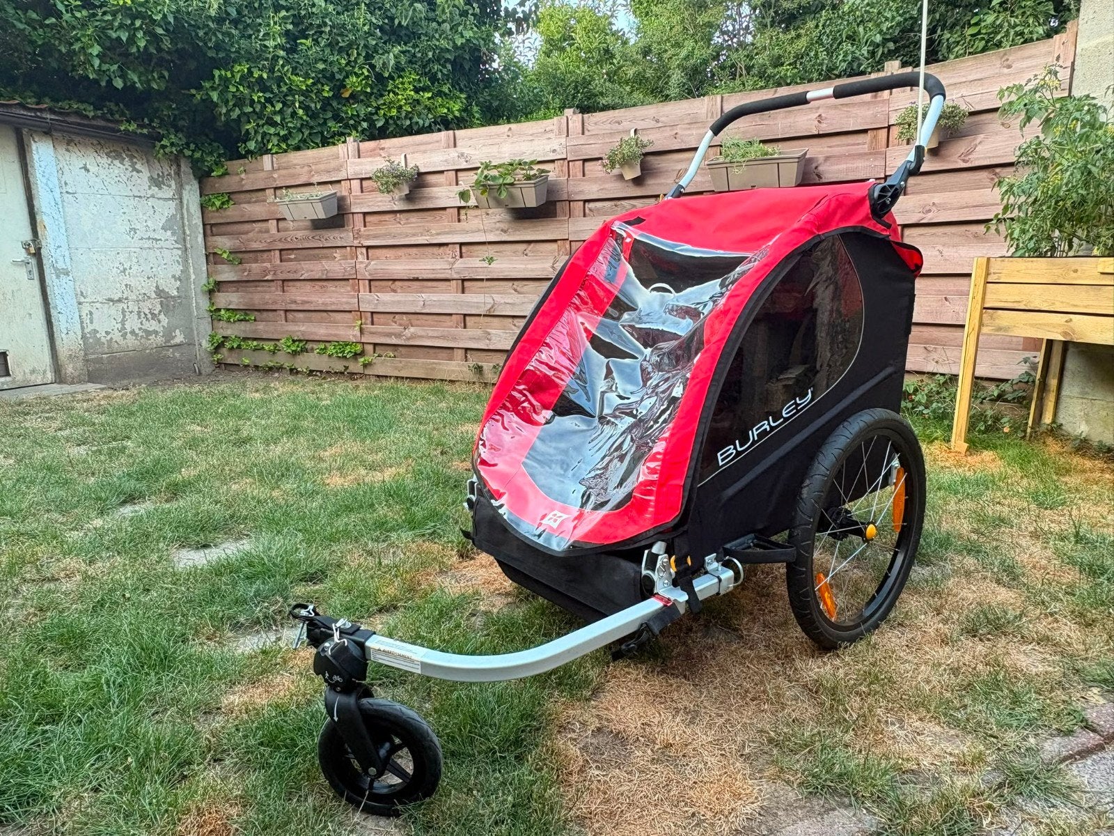 Burley Honey Bee remorque vélo biplace, Vélos & Vélomoteurs, 40 à 60 kg, Pliable, Utilisé, Remorque pour enfant