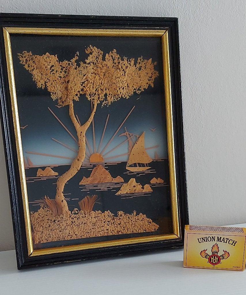 3D Aziatisch kurk schilderij, Ophalen of Verzenden