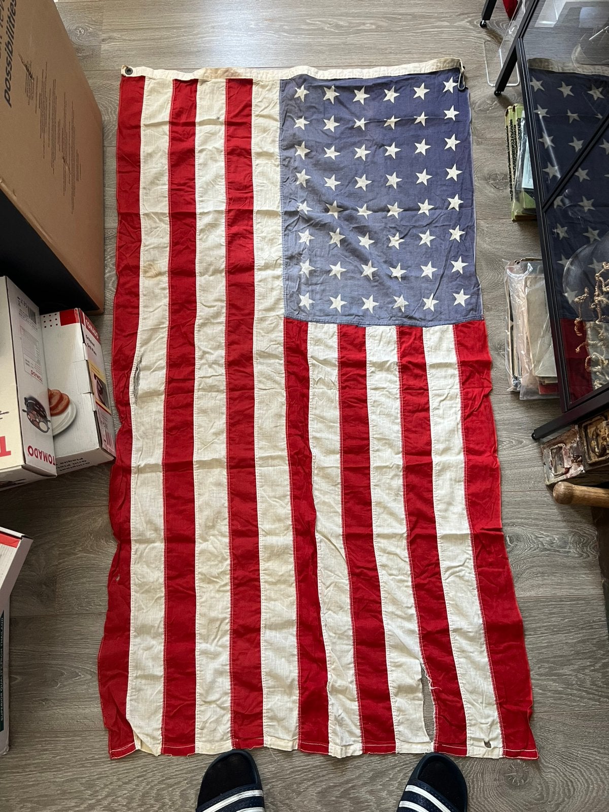 Wo2 amerikaanse vlag, Ophalen of Verzenden, Overige soorten, Vlag of Vaandel