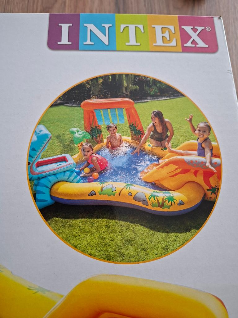 Kinderzwembad met glijbaan intex, Enlèvement, Neuf