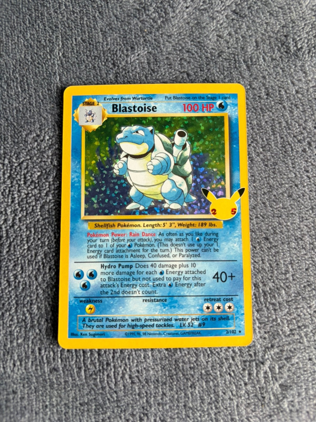 Blastoise CEL, Enlèvement ou Envoi, Comme neuf