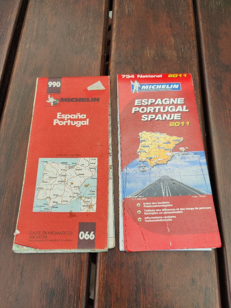 wegenkaarten Spanje-Portugal, Boeken, Ophalen of Verzenden, Michelin