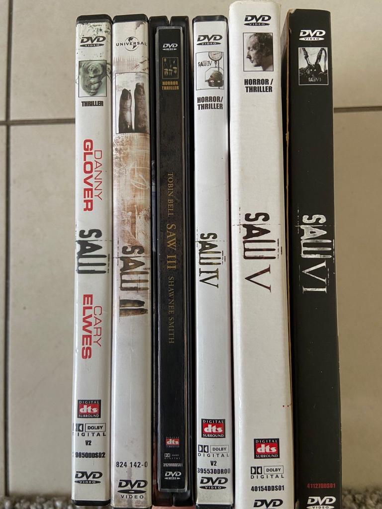 SAW 1 - 6 dvd collectie, Cd's en Dvd's, Vanaf 16 jaar, Ophalen, Zo goed als nieuw