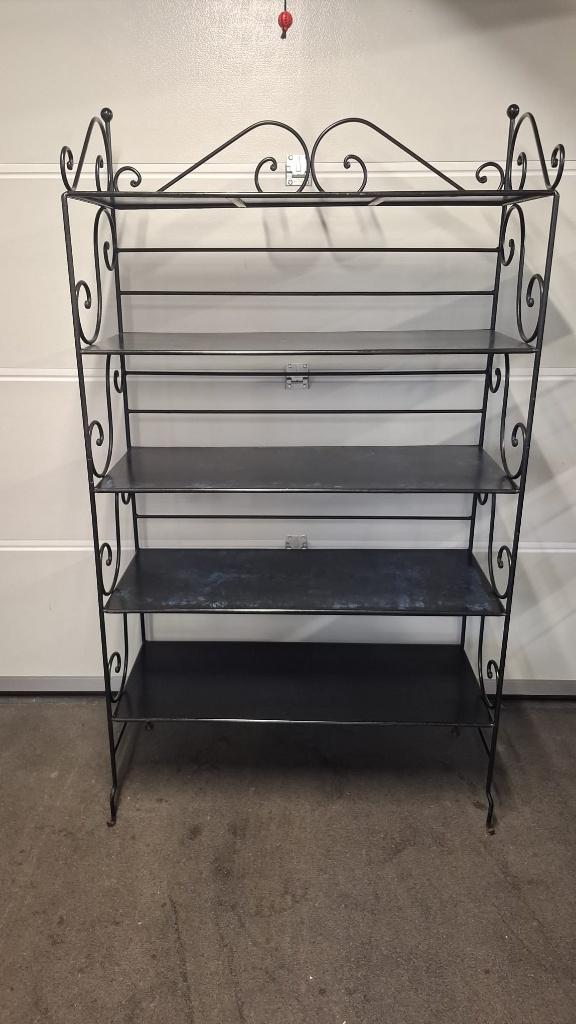 Zwarte bakkersrek , presentatierek 100cm breed, Ophalen