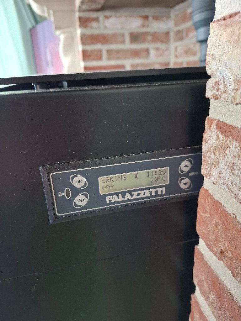 Moderne mooie Palletkachel  palazzetti, Maison & Meubles, Autres carburants, Comme neuf, Enlèvement, Poêle à granulés