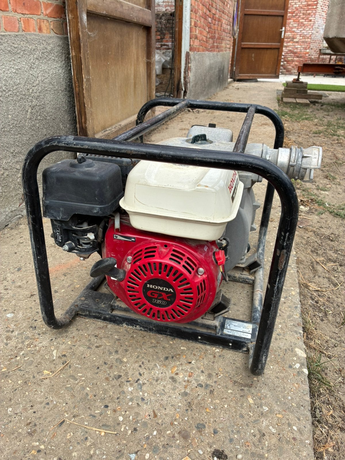 Honda wt20x vuilwater pomp, Ophalen
