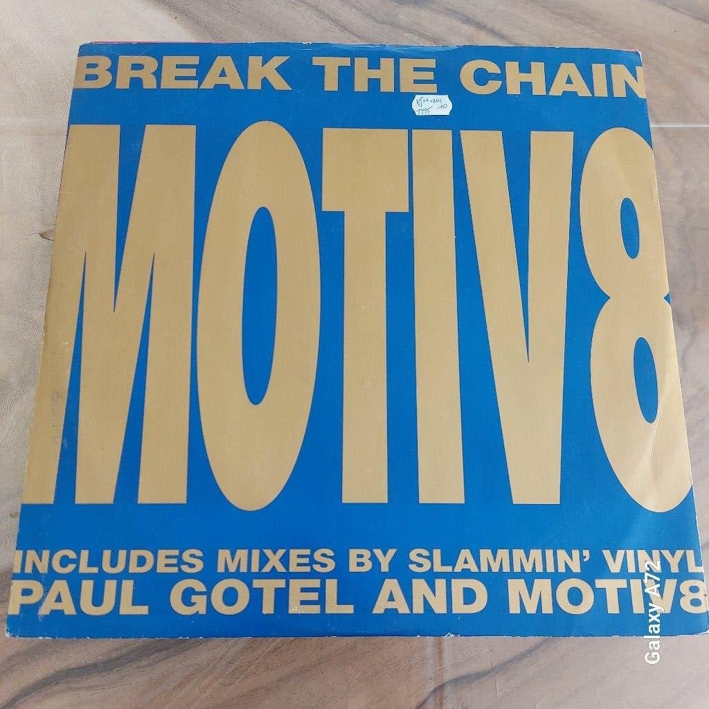 motiv 8 break the chain 12 inch maxi, CD & DVD, Vinyles | Dance & House, 12 pouces, House, Enlèvement ou Envoi, Utilisé