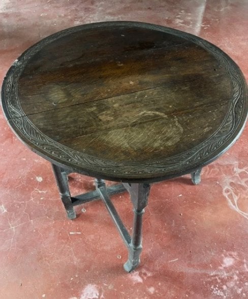 Tafel  antiek, Ophalen, Gebruikt, 100 tot 150 cm, Eikenhout