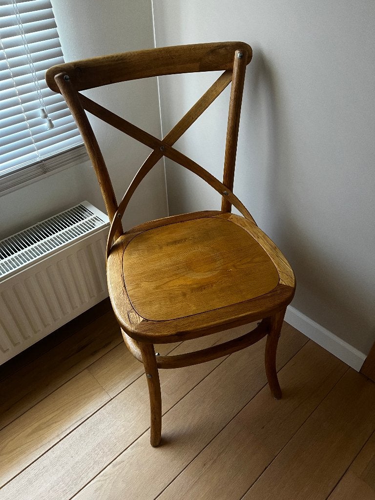 4 chaises en chène, Maison & Meubles, Enlèvement, Comme neuf, Bois, Quatre