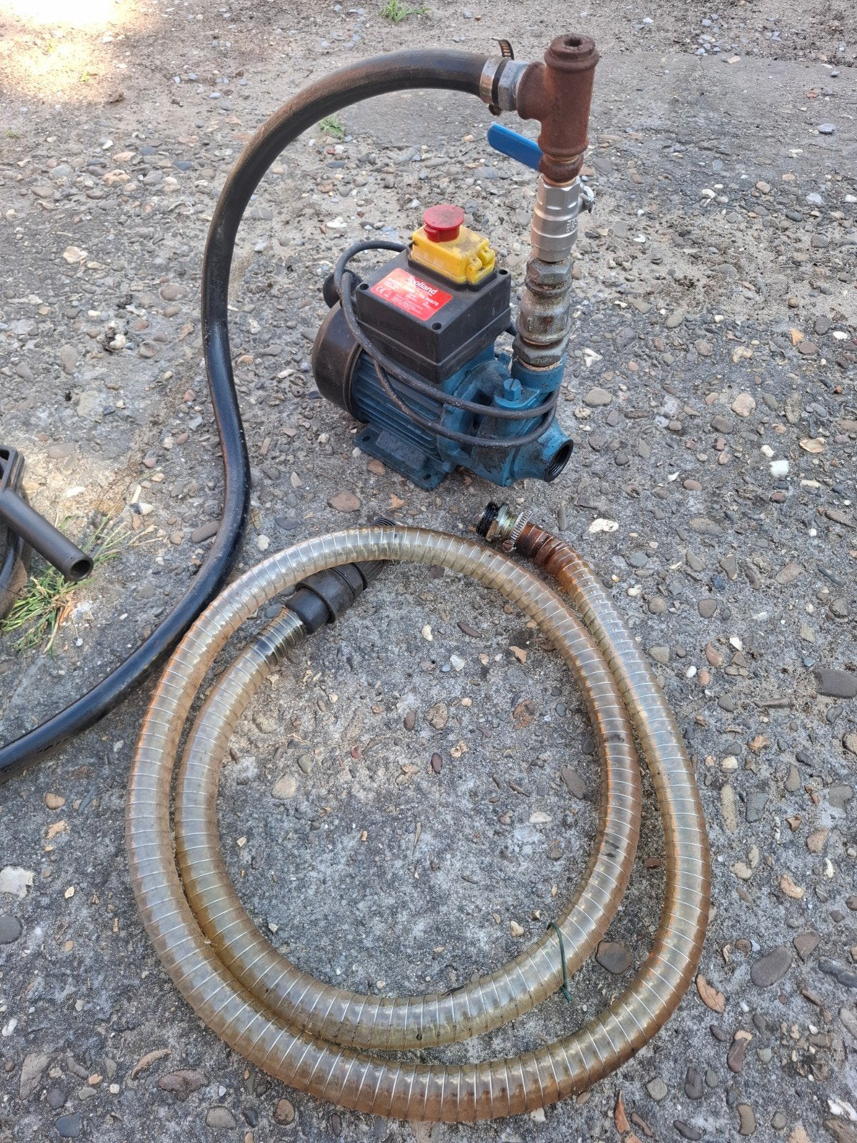 Dieselpomp met pistool, Ophalen