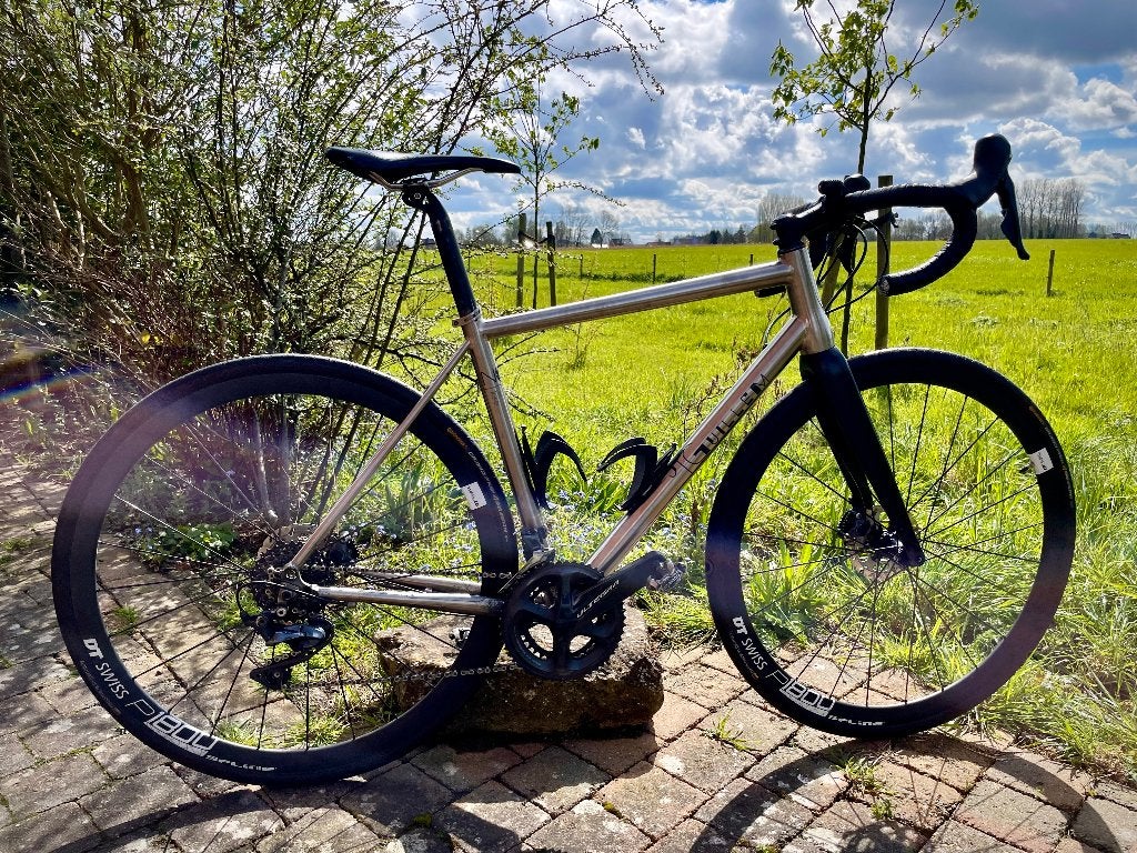 Koersfiets JGuillem Orient, 28 inch, Gebruikt, 15 tot 20 versnellingen, Schijfrem