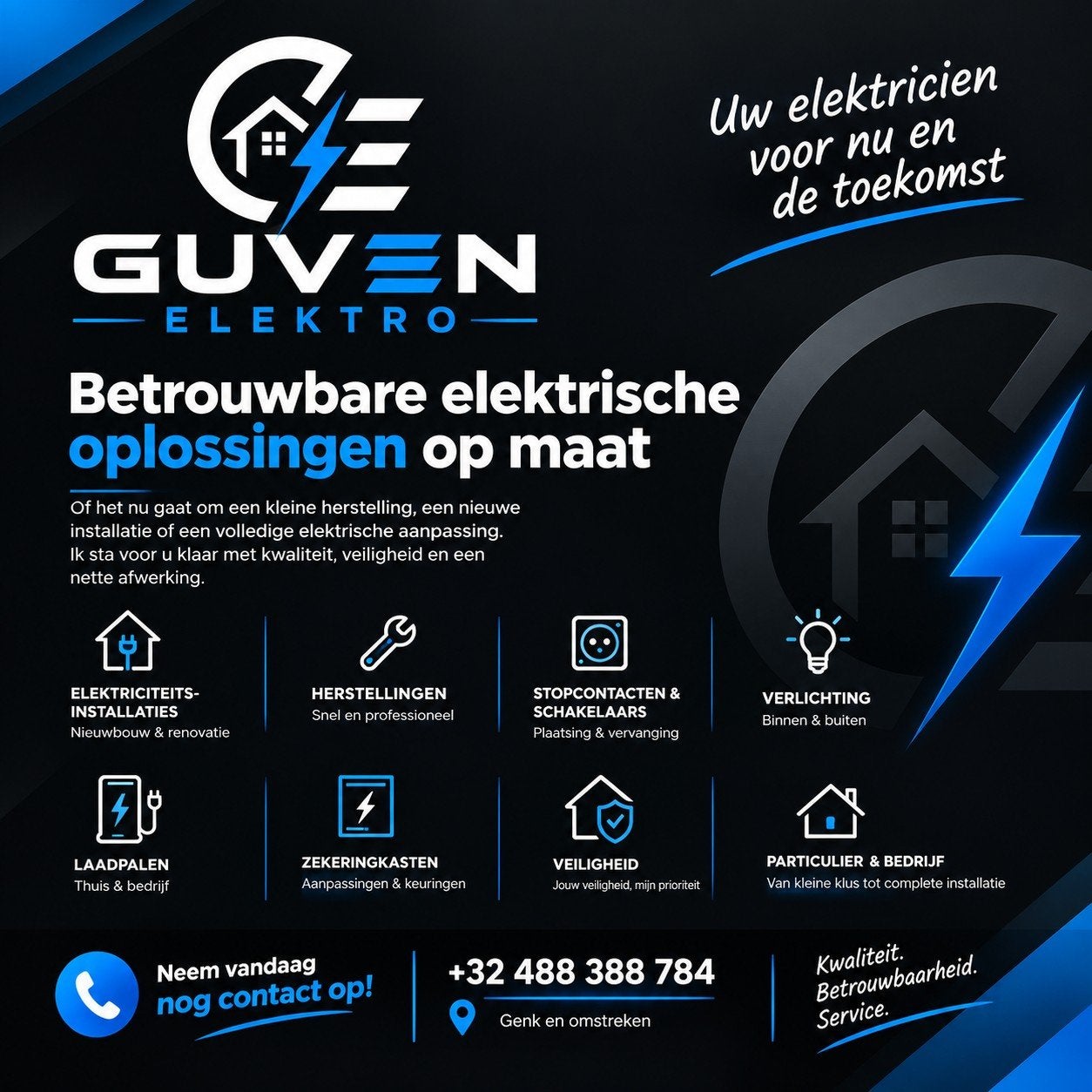 Elektricien Genk en omgevingen, Bricolage & Construction, Enlèvement ou Envoi