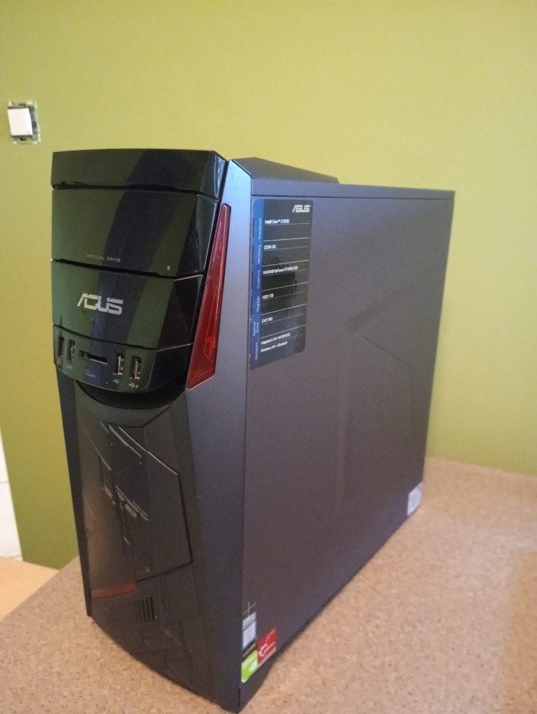 Boîtier PC ASUS G11CB vide + alimentation 500 W testée, Enlèvement, Utilisé