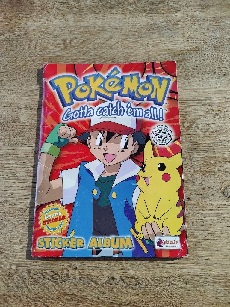 Pokémon Sticker Album, Merlin Collections (2000), Volledig, Ophalen, Gebruikt, Boek of Catalogus