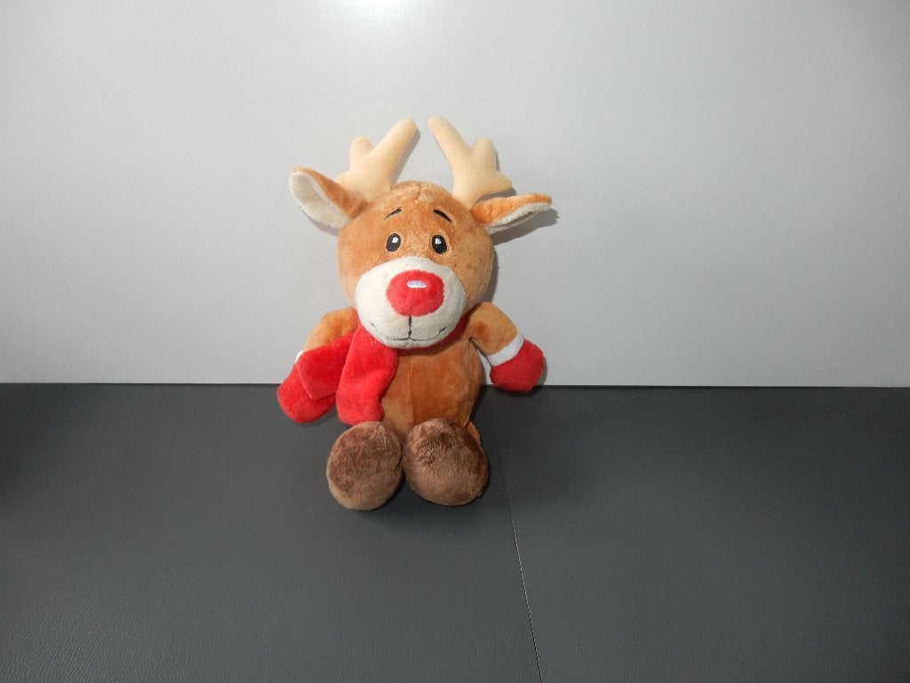 nr.2617 - Knuffel rudolf het rendier, Ophalen of Verzenden, Zo goed als nieuw