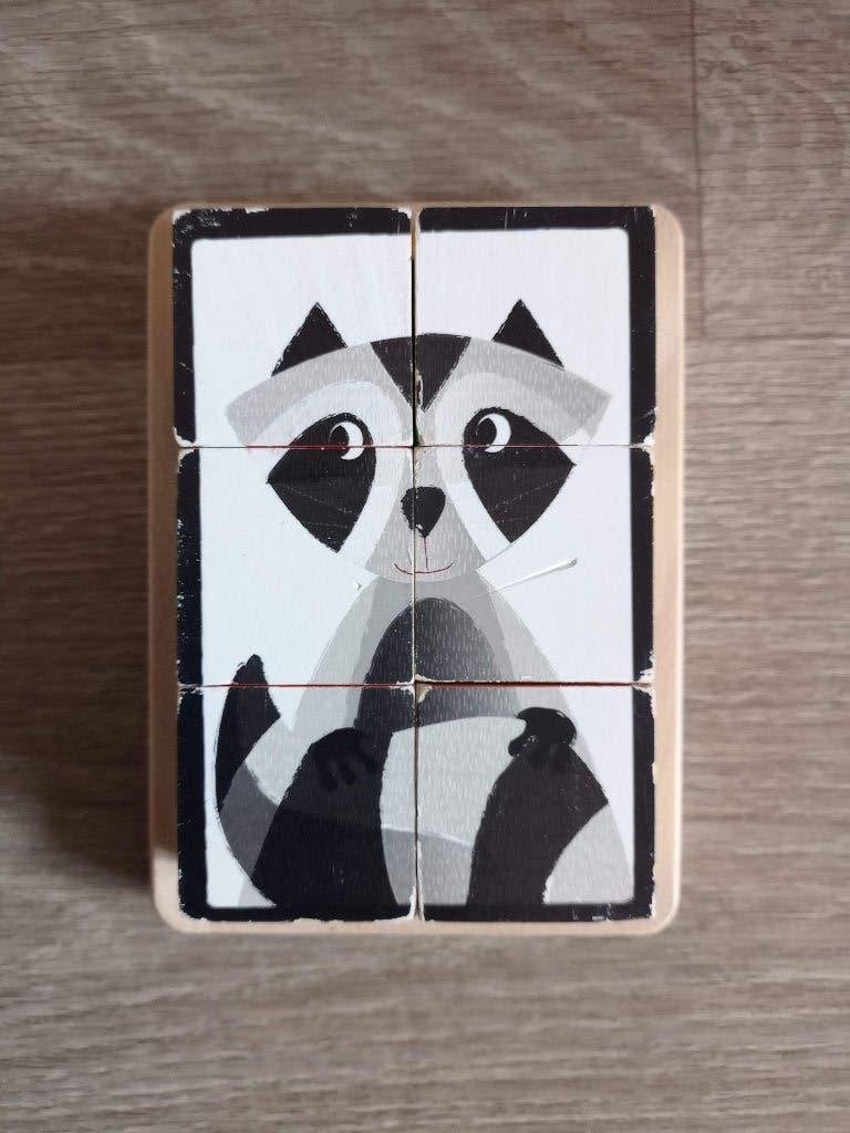 Houten blokkenpuzzel Janod, Kinderen en Baby's, Ophalen, Gebruikt