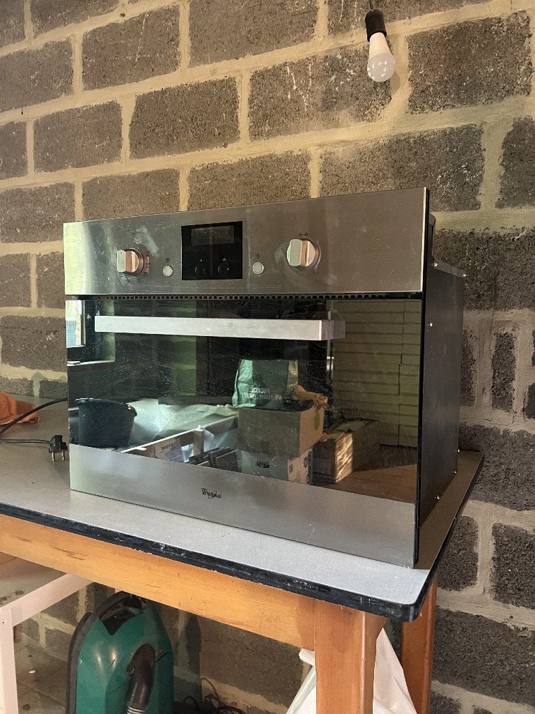 Microgolf inbouw - whirlpool, Ophalen, Microgolfoven, Grill, Zo goed als nieuw