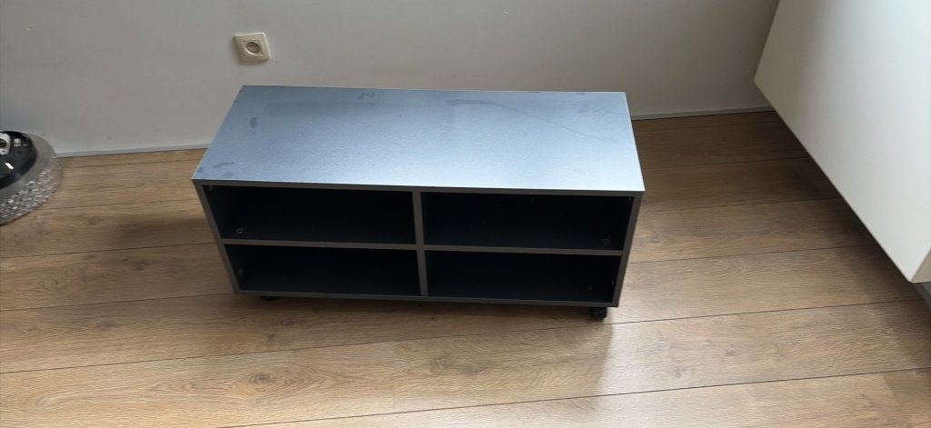 antraciet TV meubel, Ophalen, Zo goed als nieuw, Overige materialen