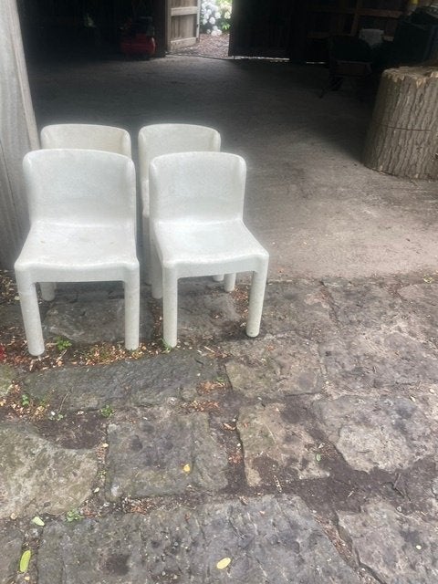 Kartell stoelen, Huis en Inrichting, Stoelen, Ophalen, Kunststof, Wit, Zo goed als nieuw