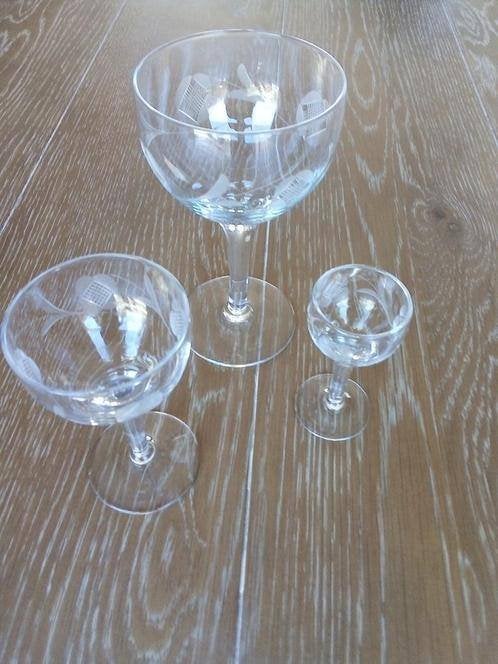 Vaisselle en verre vintage, Antiquités & Art, Enlèvement ou Envoi