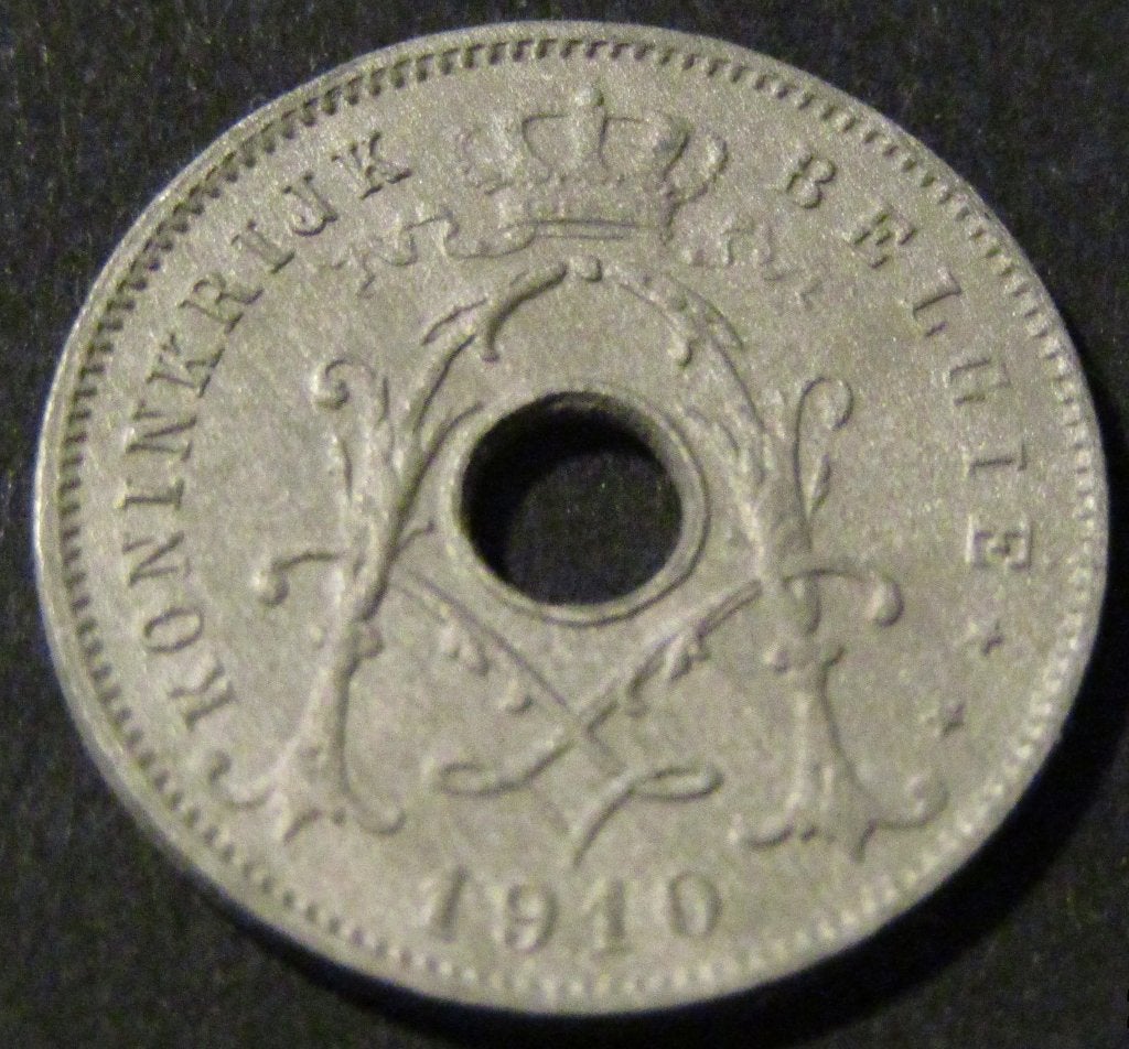 5 centimen 1910 en néerlandais - Albert I, Timbres & Monnaies, Enlèvement ou Envoi, Autre, Monnaie en vrac