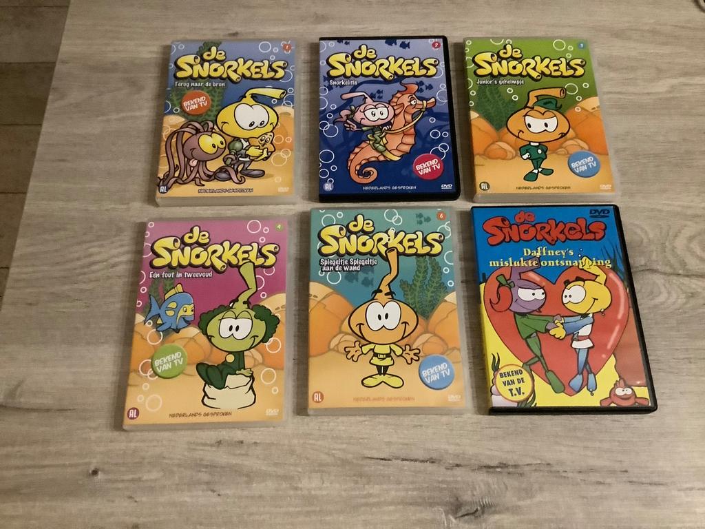 De Snorkels verschillende DVD'S (2008), Europees, Tekenfilm, Alle leeftijden, Ophalen of Verzenden