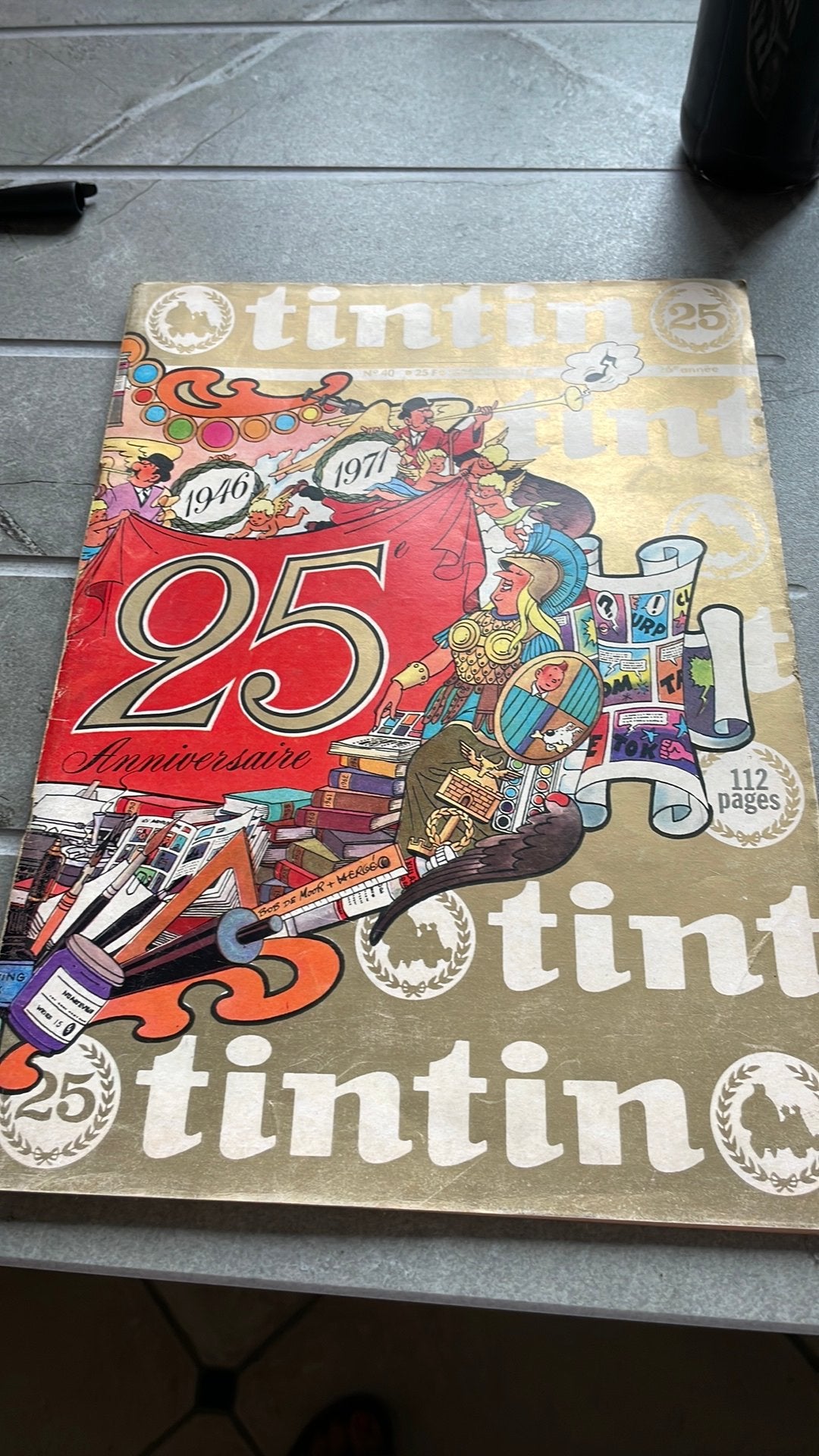 Magazine tintin 25 eme anniversaire n 40, Boeken, Eén comic, Ophalen of Verzenden, Gelezen, Europa
