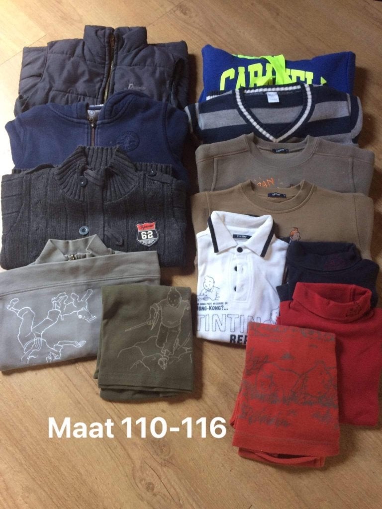 Pakket kleding maat 110-116, Enfants & Bébés, Enlèvement ou Envoi, Comme neuf, Garçon