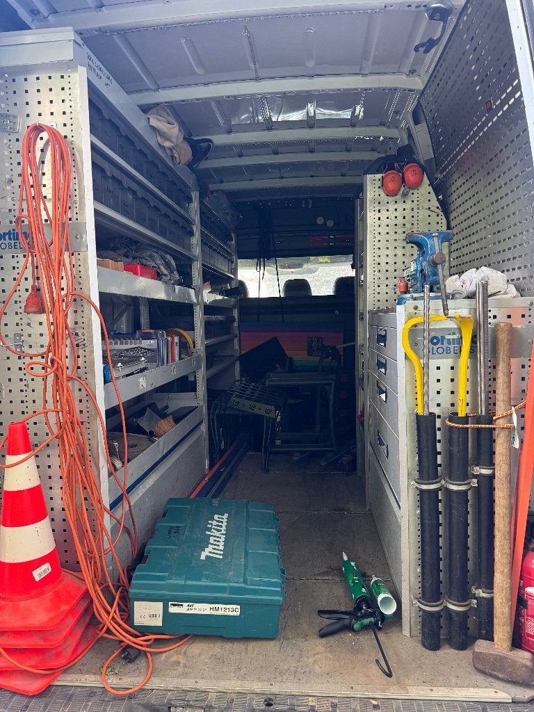 rekken bestelwagen, Ophalen, Gebruikt