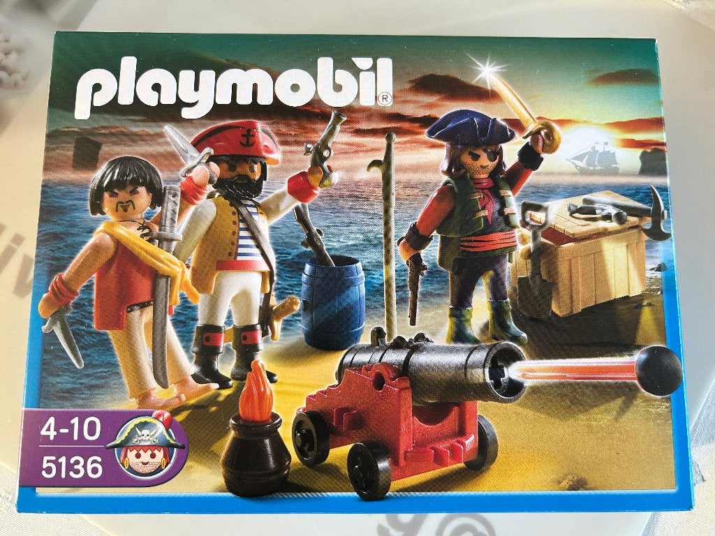 Playmobil (5136) - Piratenbende (volledig), Kinderen en Baby's, Speelgoed | Playmobil, Ophalen, Pirates, Complete set, Zo goed als nieuw