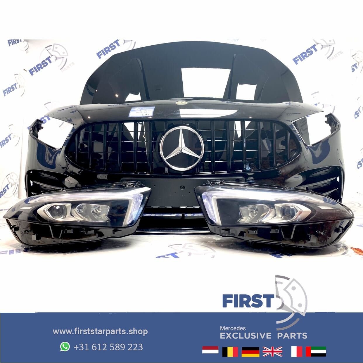 W177 V177 A KLASSE SEDAN 2021 AMG VOORKOP Zwart Mercedes 201, Utilisé, -, Avant, -
