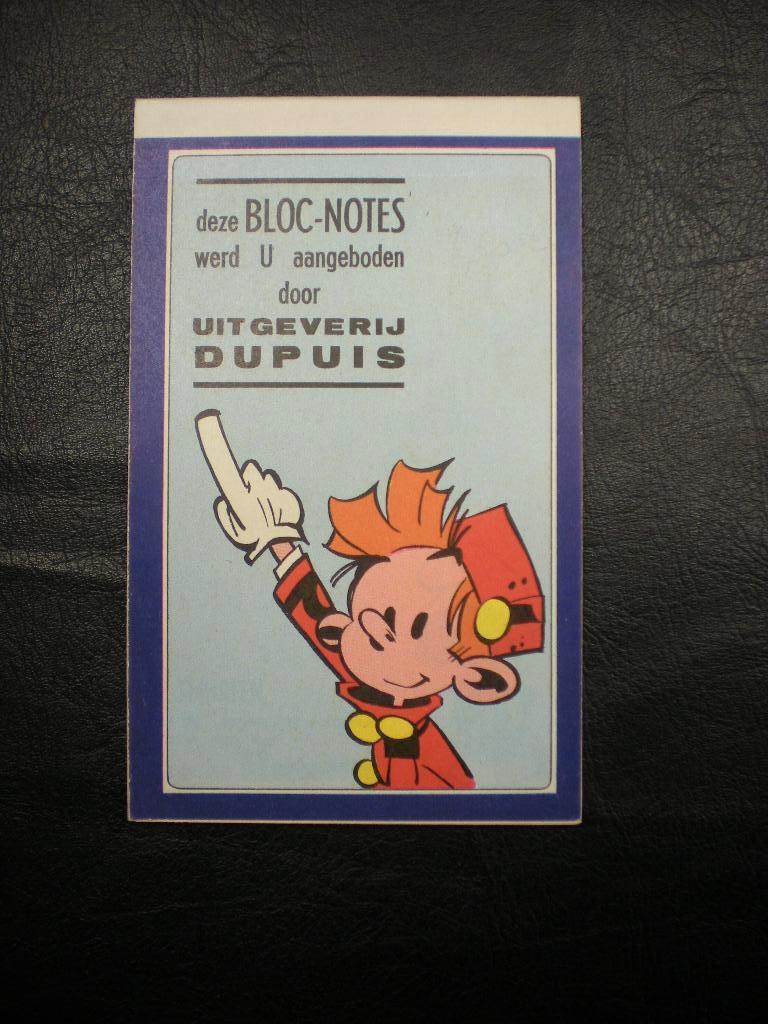 Blocs-notes Dupuis de la maison d'édition Spirou, Enlèvement ou Envoi, Autres personnages, Comme neuf, Autres types