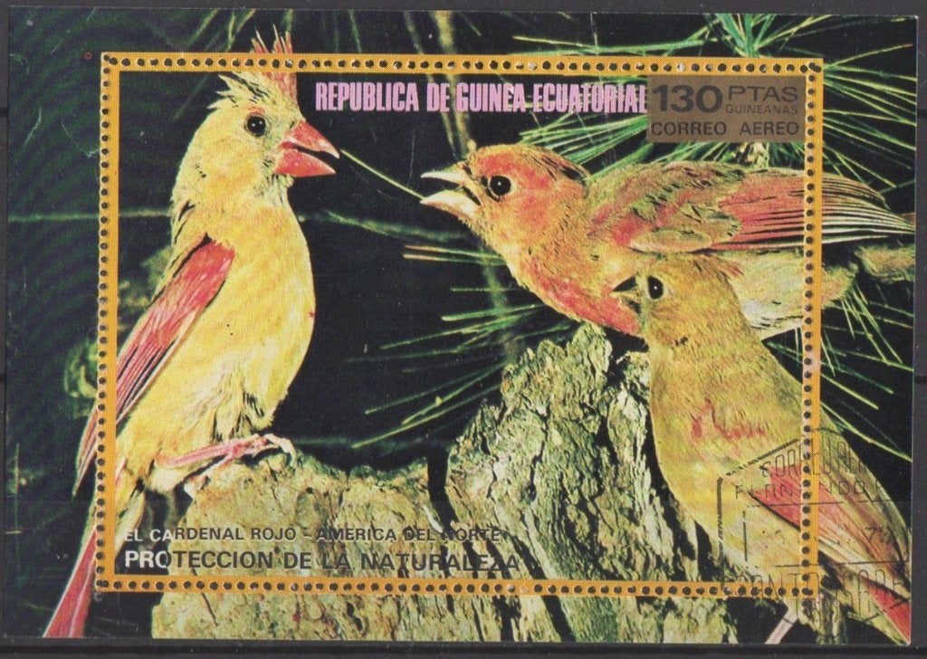 Equatoriaal Guinea - Rode Kardinaal - 1976, Verzenden, Postfris