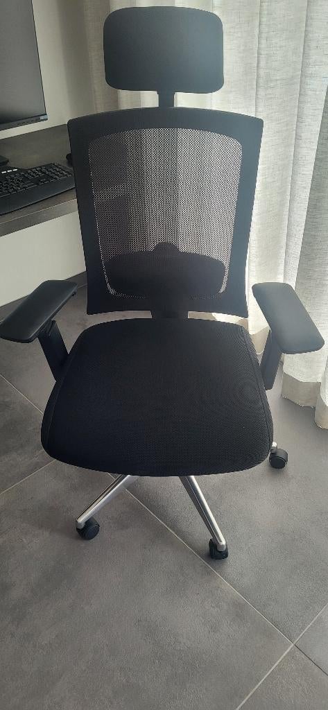 chaise de bureau ergonomique noire, Maison & Meubles, Enlèvement, Utilisé, Chaise de bureau, Ergonomique